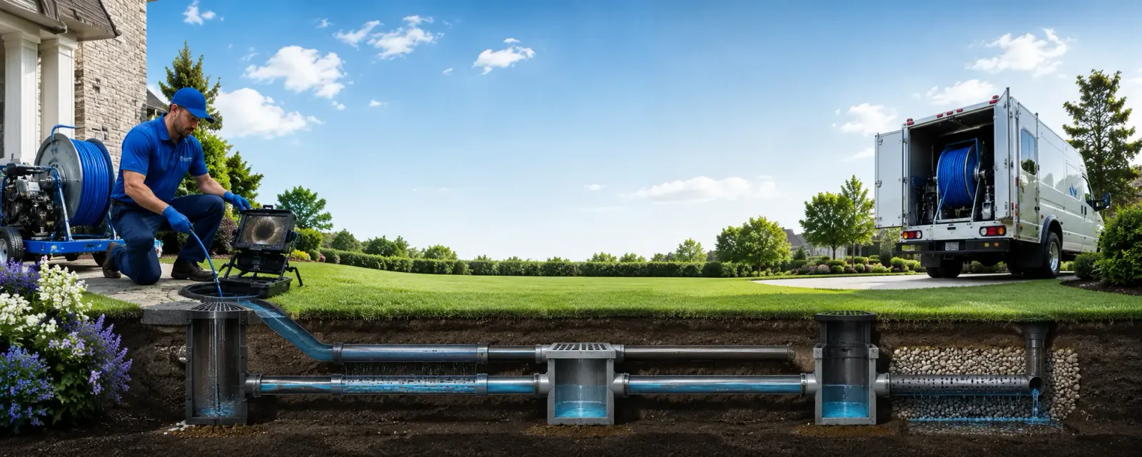 Outdoor drain cleaning information for Lagrange, ME